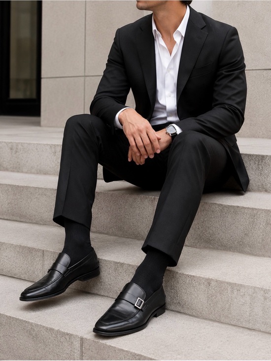 Boss Other - BOSS Hugo Boss Men’s Black Leather Loafers | Size 9 | Luxury Dress Shoes | Class